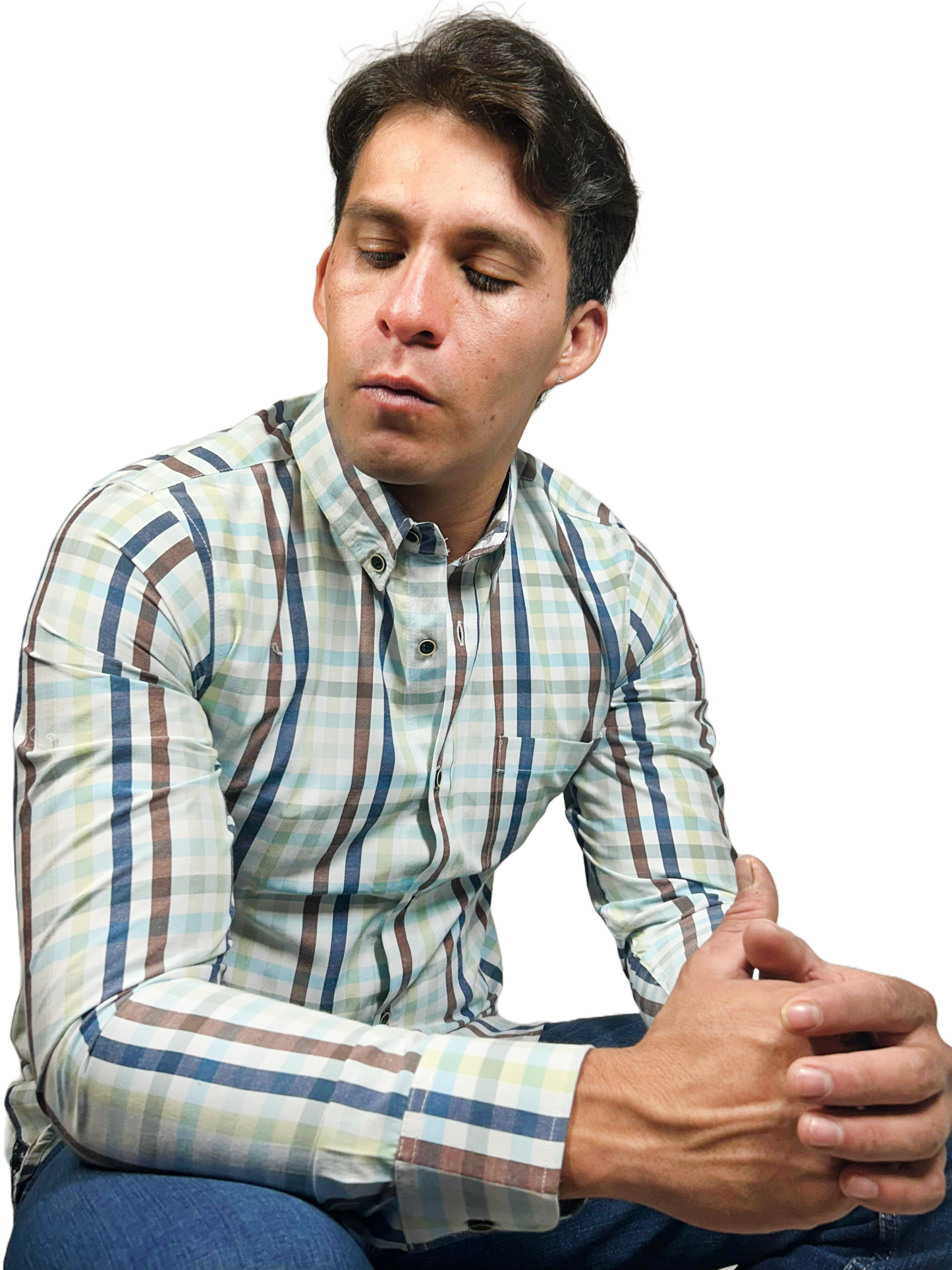 Camisa cuadros slim fit.