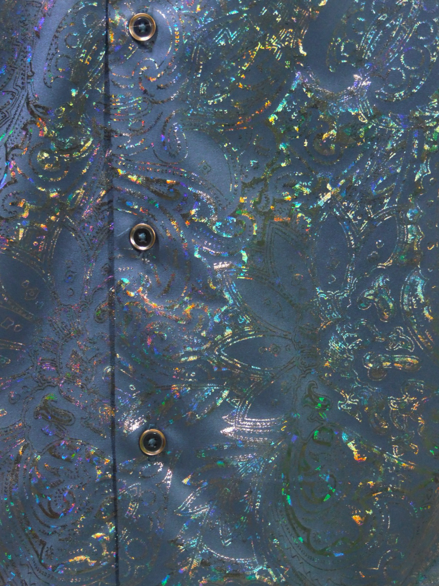 Camisa Buchona Slim Azul