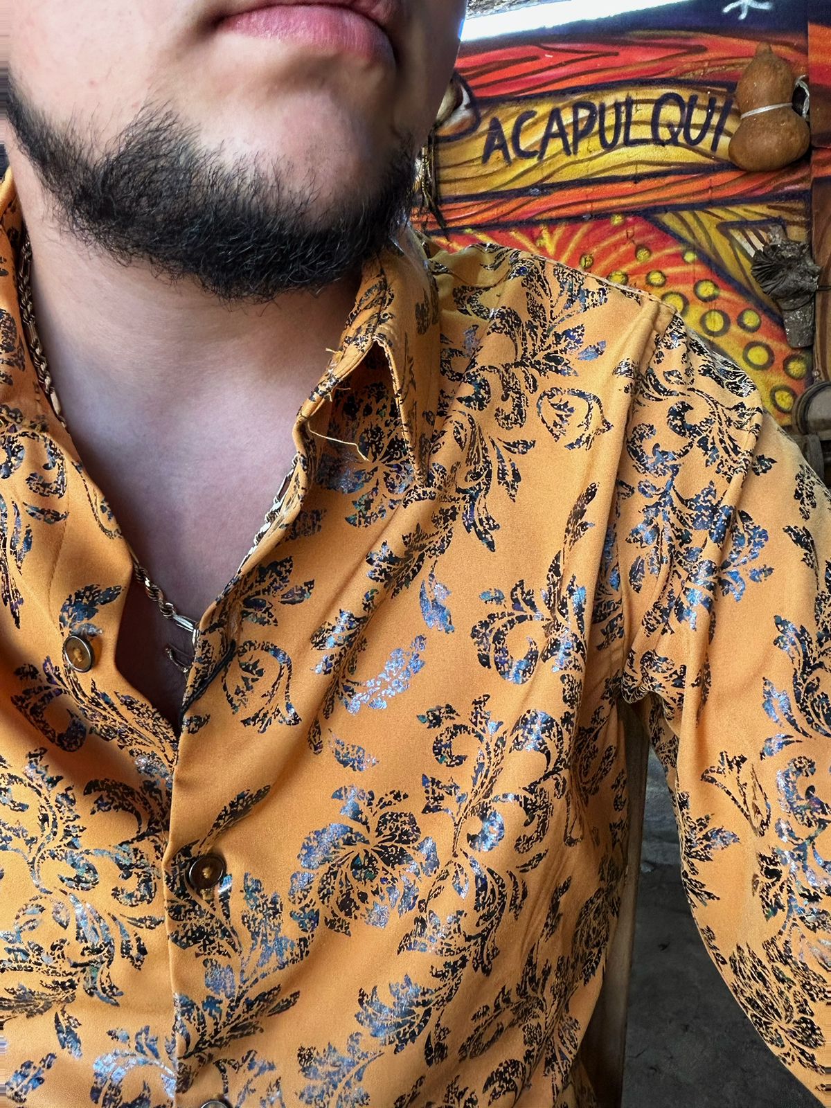 Camisa Buchona Manga Larga slim