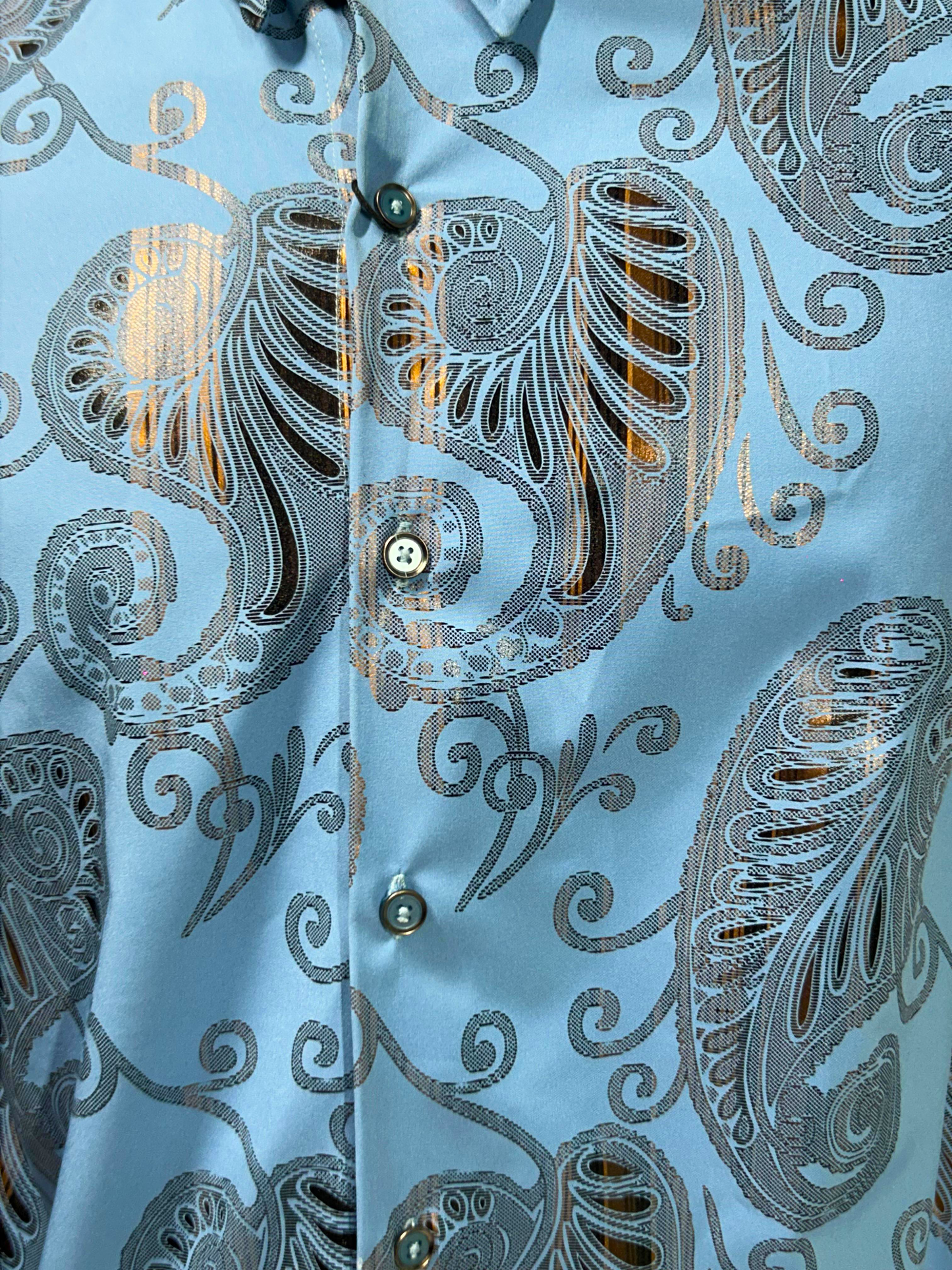 Camisa Buchona Slim Manga Larga