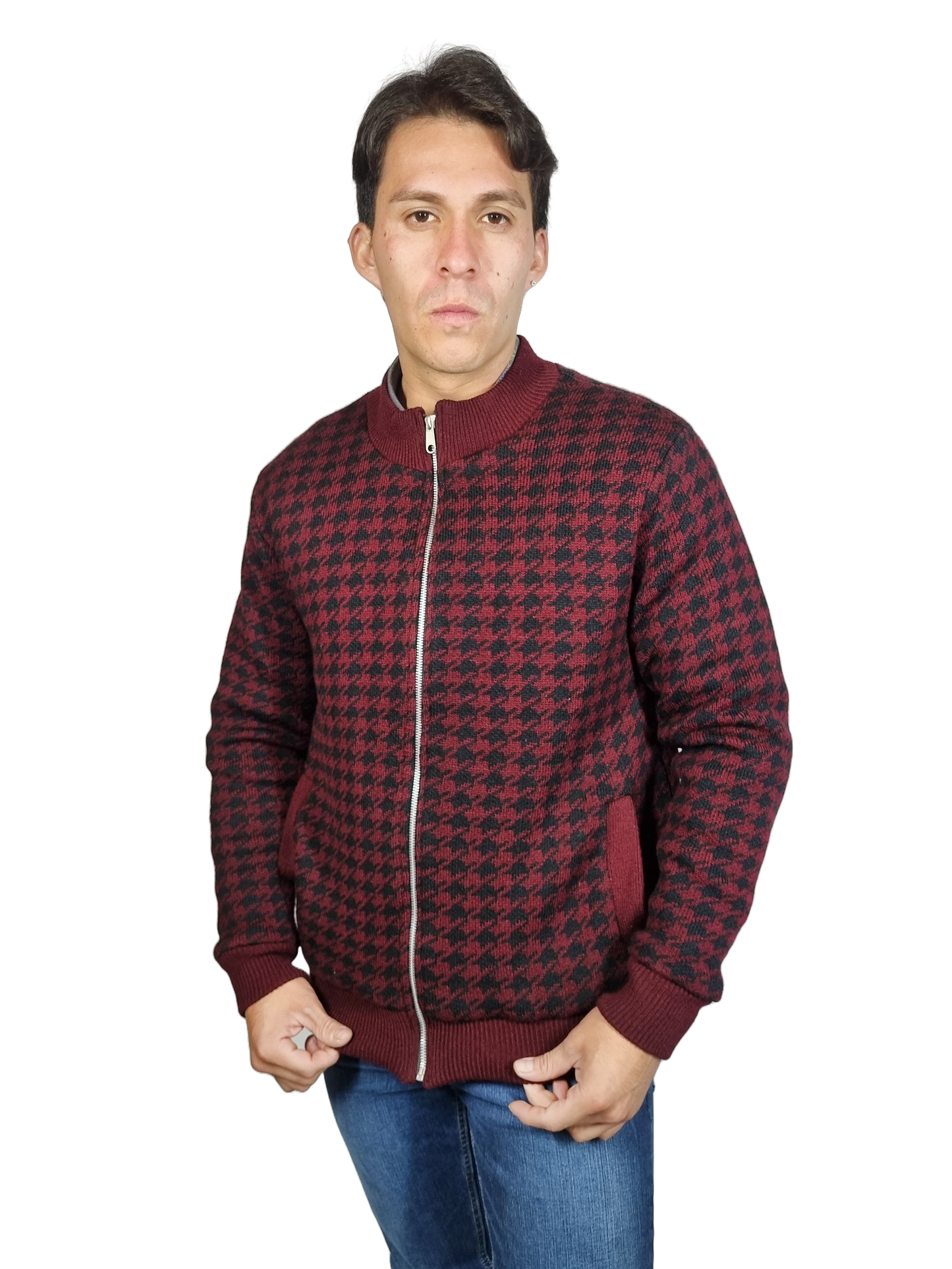 Chamarra pata de gallo