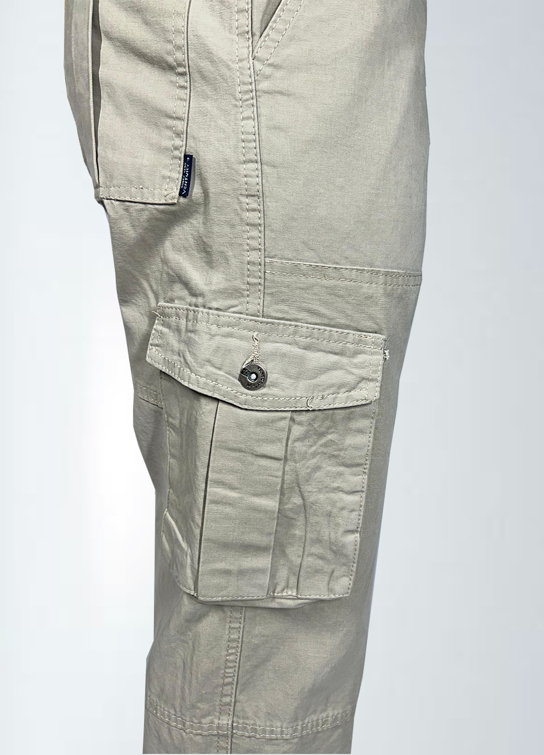 Pantalón cargo caballero beige