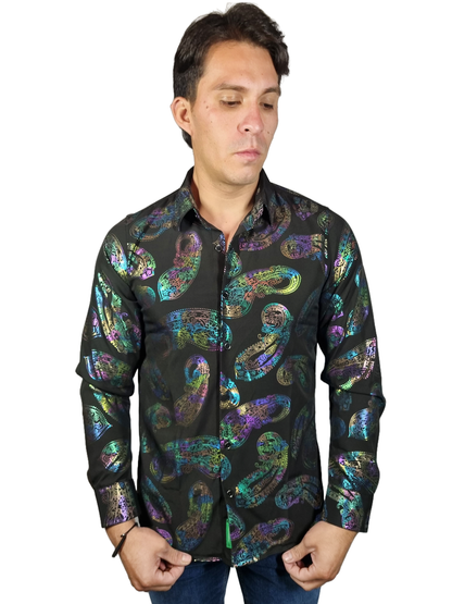 Camisa  Buchona Slim Manga Larga
