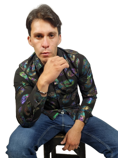 Camisa  Buchona Slim Manga Larga