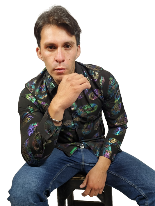 Camisa  Buchona Slim Manga Larga