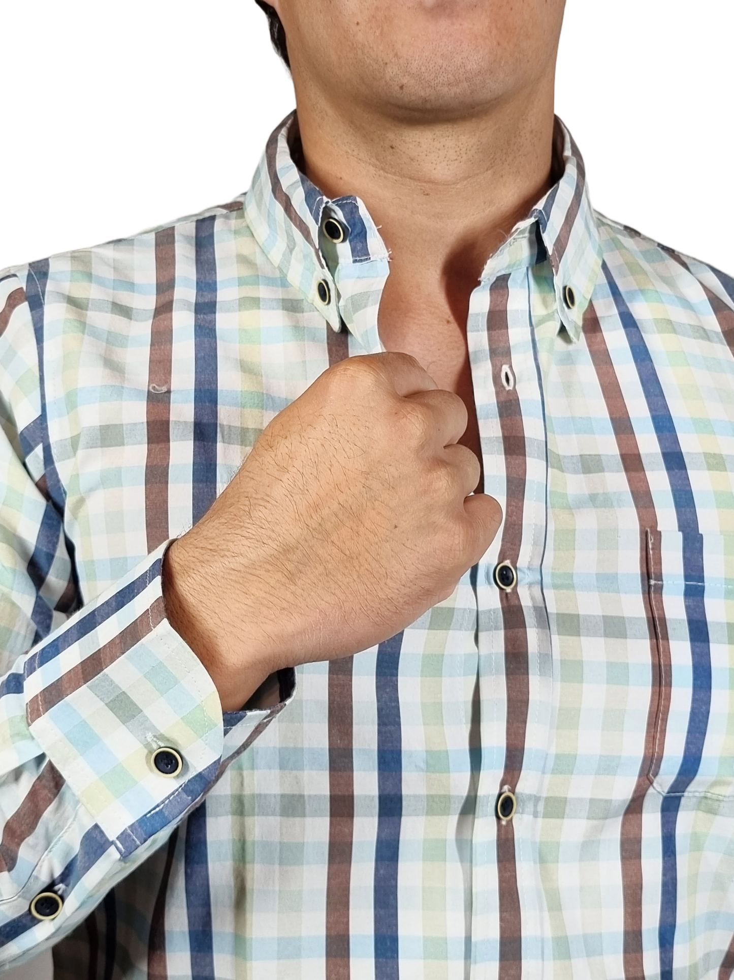 Camisa cuadros slim fit.