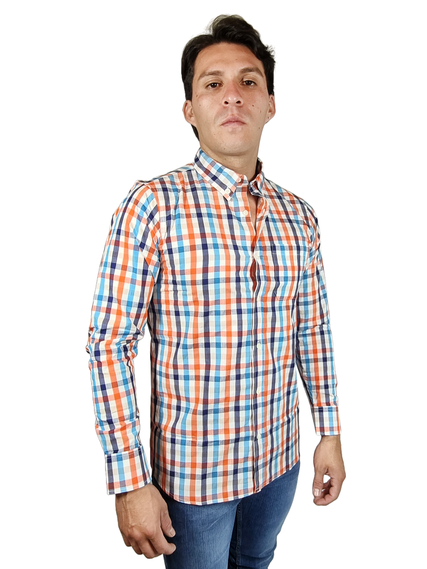Camisa cuadros slim