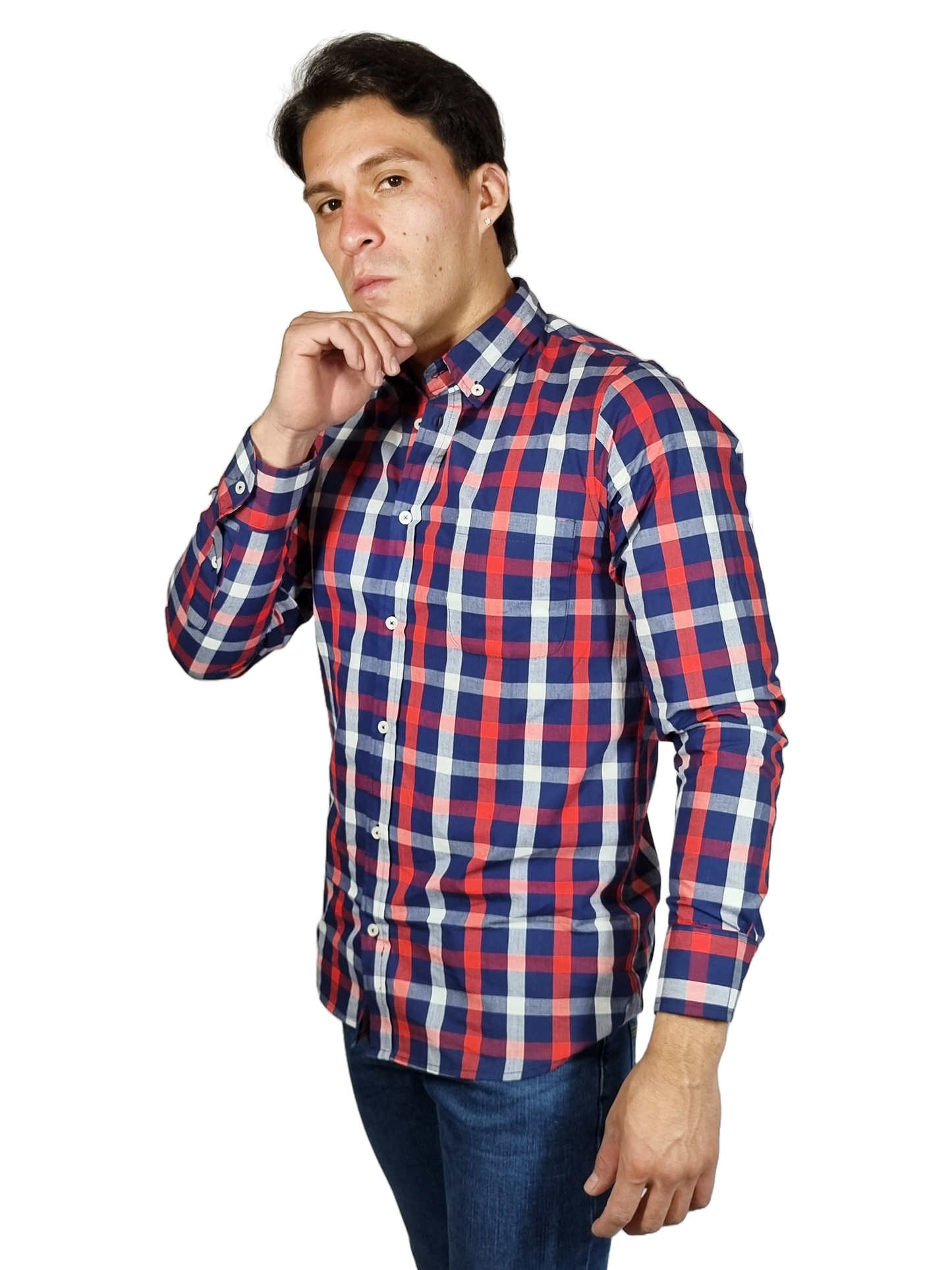 Camisa caballero cuadros
