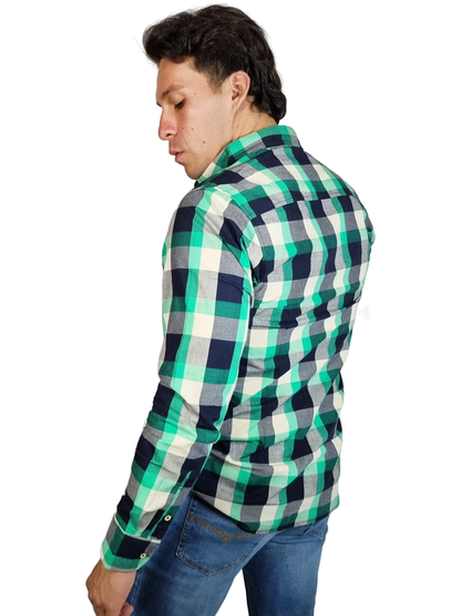 Camisa cuadros slim