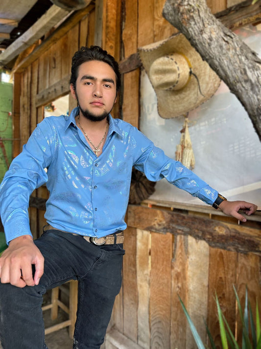 Camisa  Buchona Slim Manga Larga