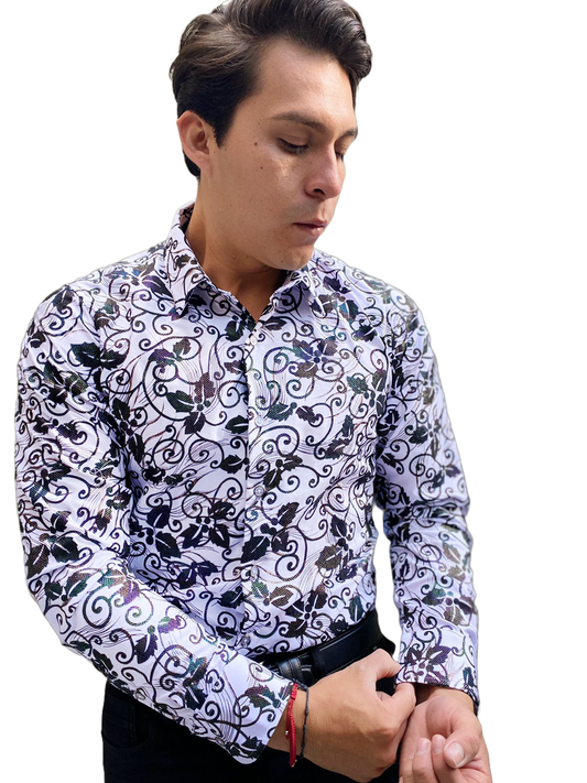 Camisa  Buchona Slim Manga Larga
