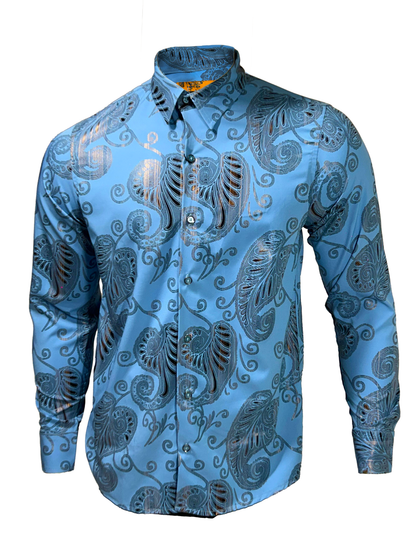 Camisa  Buchona Slim Manga Larga