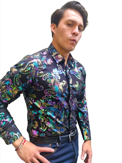 Camisa  Buchona Slim Manga Larga