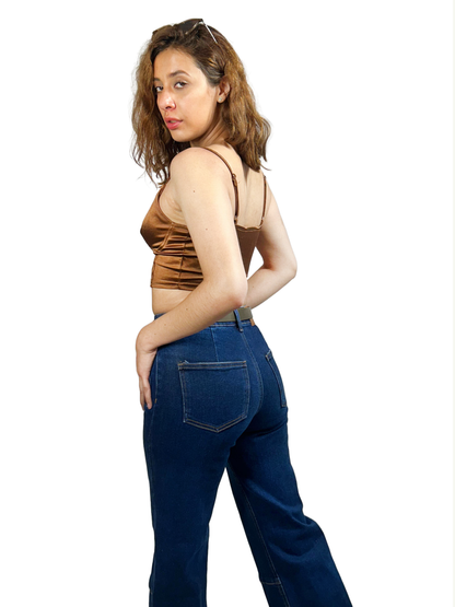 Wide leg jeans