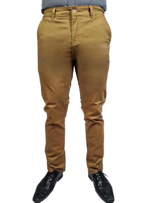 Pantalón Slim gabardina Khaki