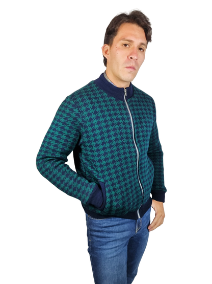 Chamarra pata de gallo