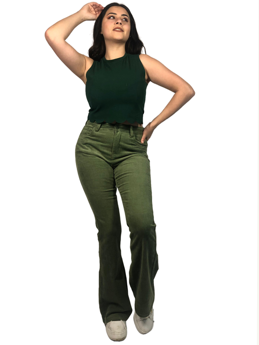 Pantalón panilla campana